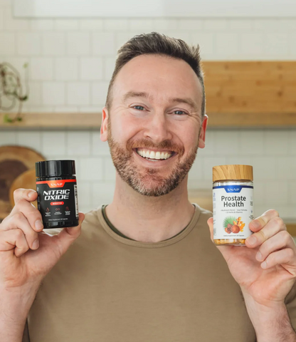 PROSTATE HEALTH + NITRIC OXIDE - Suplemento nutricional para la salud prostática y energía masculina